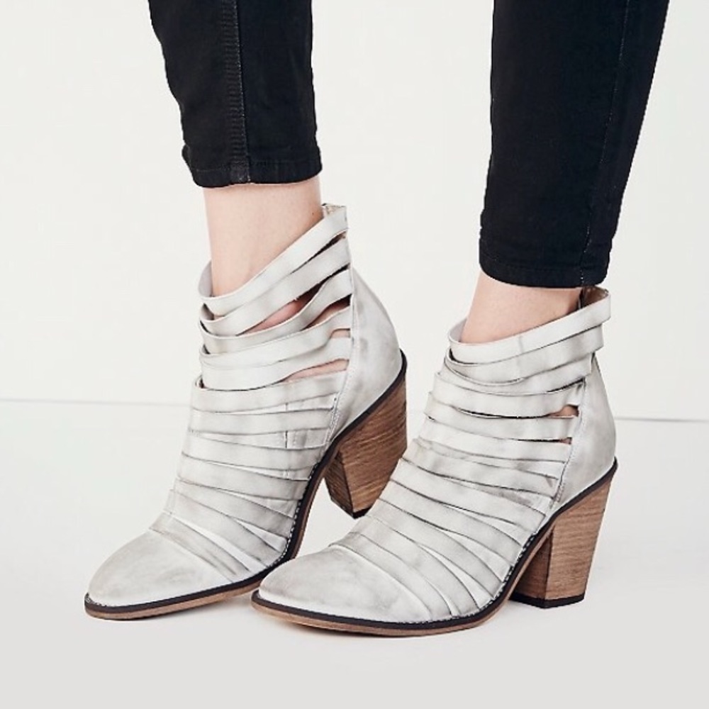 Free People Hybrid Heel Boot Size 38 Washed Grey